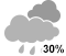 Chance of drizzle (30%)