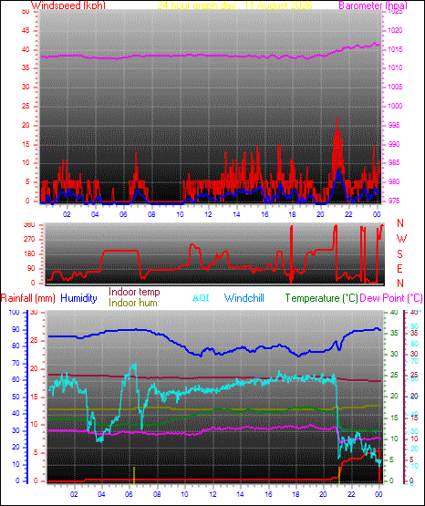 24 Hour Graph for Day 11
