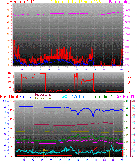24 Hour Graph for Day 12